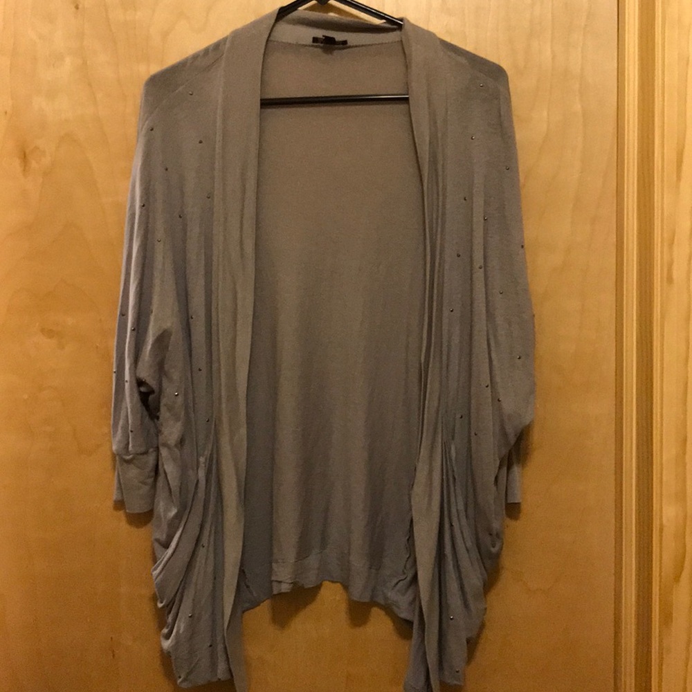 Express light weight quarter sleeve cardigan